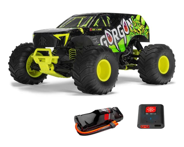 Arrma Gorgon 4X2 MEGA 550 Brushed 1/10 Monster Truck RTR w/SLT2 2.4GHz Radio, Battery & Cha