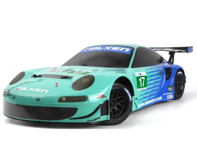 HPI RS4 Sport 3 Porsche 911 GT3 RSR Falken 1/10 RTR Brushed On-Road Car w/2.4GHz Radio, 7.2V Battery