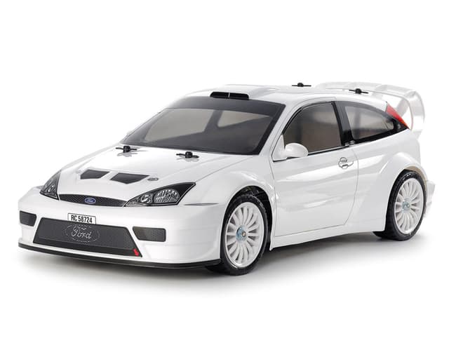 Tamiya 2003 Limited Edition Ford Focus RS Custom 1/10 4WD Rally Car Kit (White) w/Pre-Painte