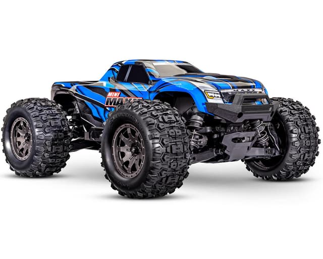 Traxxas Mini Maxx(R) Brushless 1/16 4WD RTR Monster Truck (Blue) w/TQ 2.4Ghz Radio, Battery
