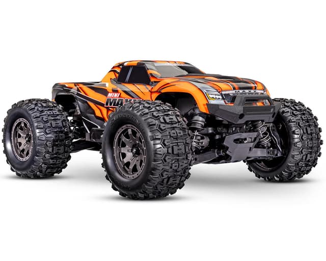 Traxxas Mini Maxx(R) Brushless 1/16 4WD RTR Monster Truck (Orange) w/TQ 2.4Ghz Radio, Battery