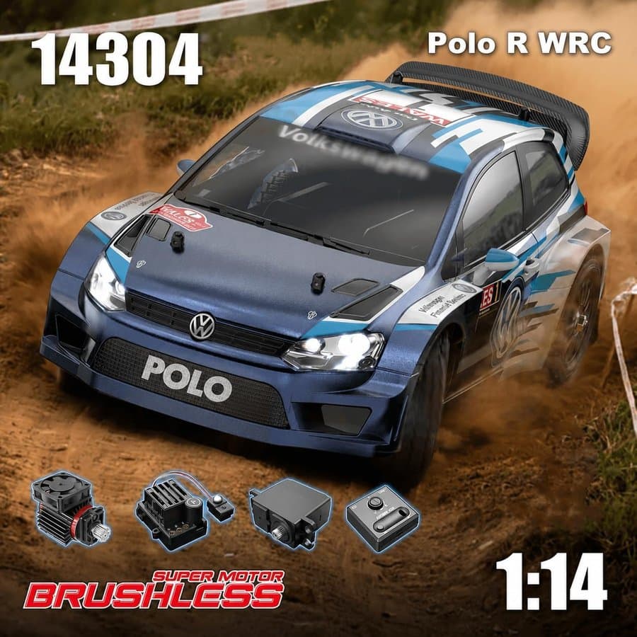 MJX Hyper Go 14304 Brushless Rally Car (Polo R WRC)
